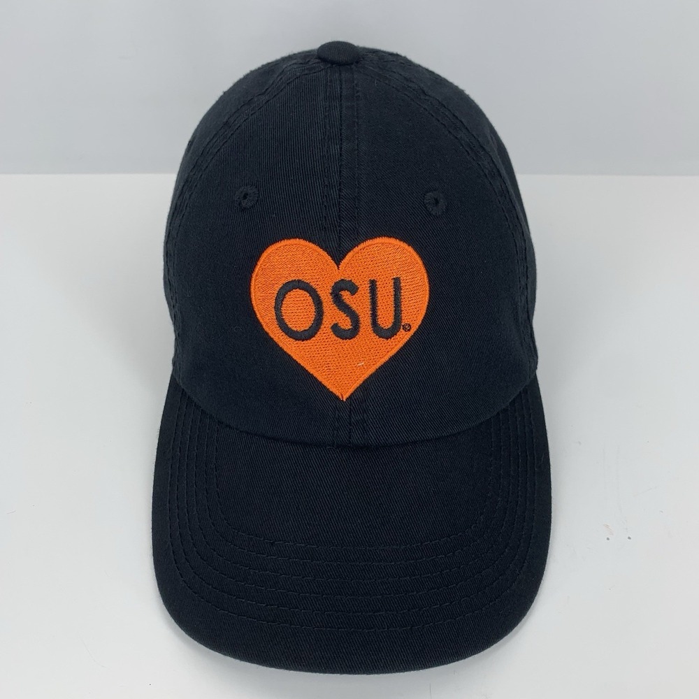 Heart Love OSU Hat Stillwater Oklahoma State Cowboys Black OSFA Baseball Cap TOW